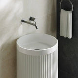 Minka Solid Surface Freestanding Basin, Matte White fienza