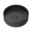 Minka Round Solid Surface Above Counter Basin, Matte Black fienza