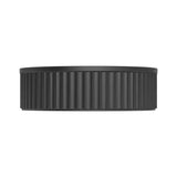 Minka Round Solid Surface Above Counter Basin, Matte Black fienza