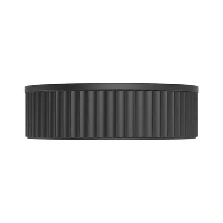 Minka Round Solid Surface Above Counter Basin, Matte Black fienza