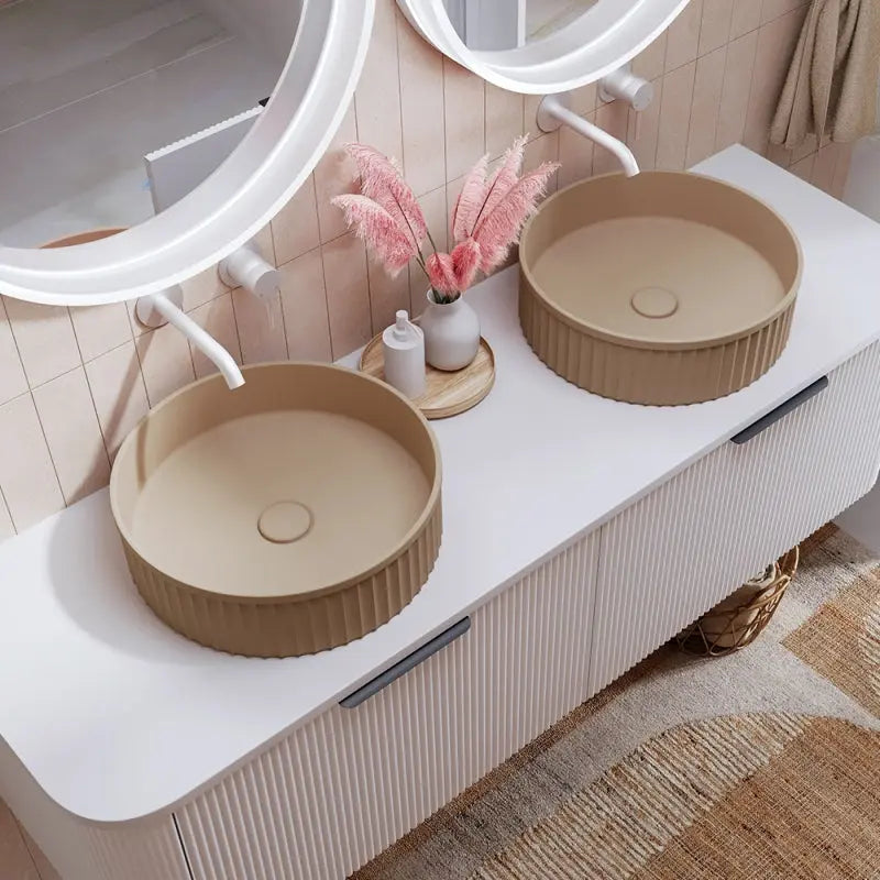 Minka Round Solid Surface Above Counter Basin, Dusk fienza