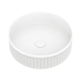 Minka Round Solid Surface Above Counter Basin, Matte White fienza