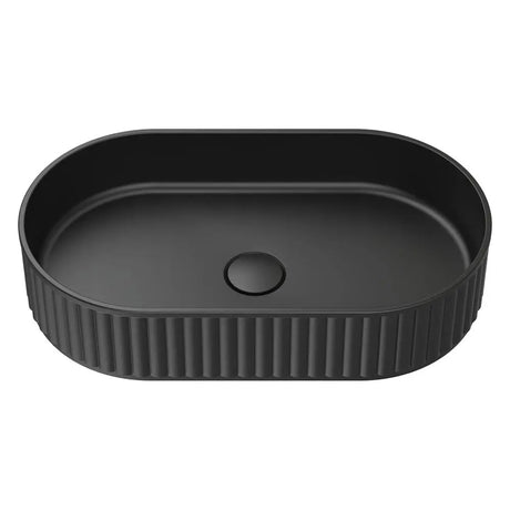 Minka Pill Solid Surface Above Counter Basin, Matte Black fienza