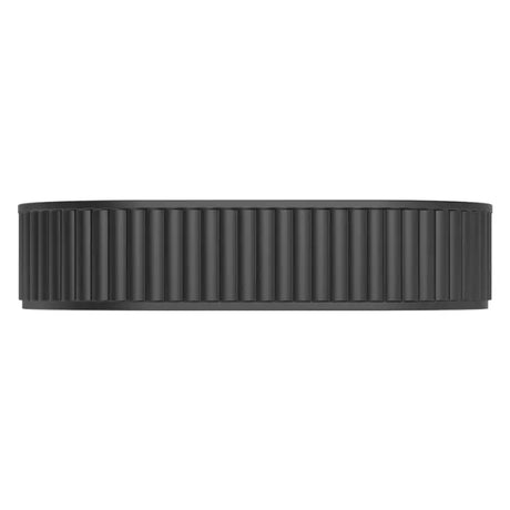 Minka Pill Solid Surface Above Counter Basin, Matte Black fienza
