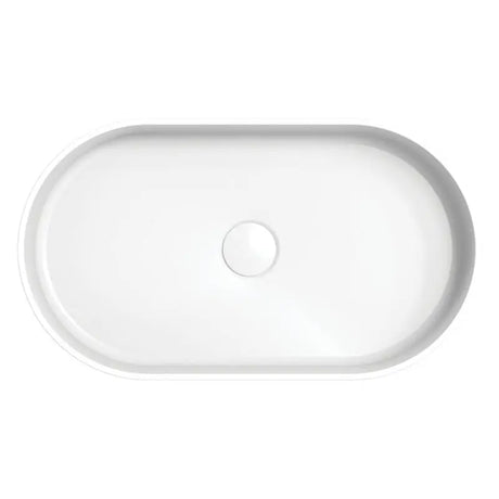Minka Pill Solid Surface Above Counter Basin, Matte White fienza