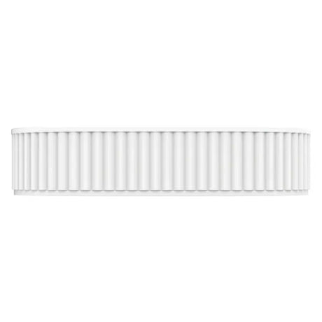 Minka Pill Solid Surface Above Counter Basin, Matte White fienza