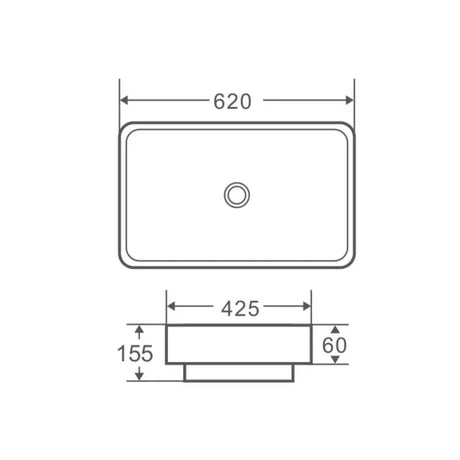 Cosy 60T Insert Rectangular Basin mercioaustralia