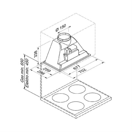 BLAUPUNKT 70CM UNDERMOUNT (STAINLESS STEEL) Blaupunkt