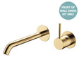 Kaya Up Basin/Bath Wall Mixer Dress Kit, Round Plates, 200mm Outlet, Urban Brass fienza