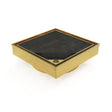 Brushed Gold Stainless Steel Tile Insert Square Floor Waste Somer