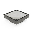 Gun Metal Stainless Steel Tile Insert Square Floor Waste Somer