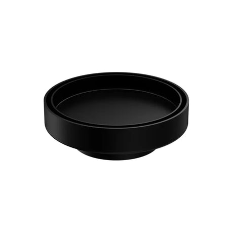 100mm Round Matte Black Tile Insert Floor Waste Somer