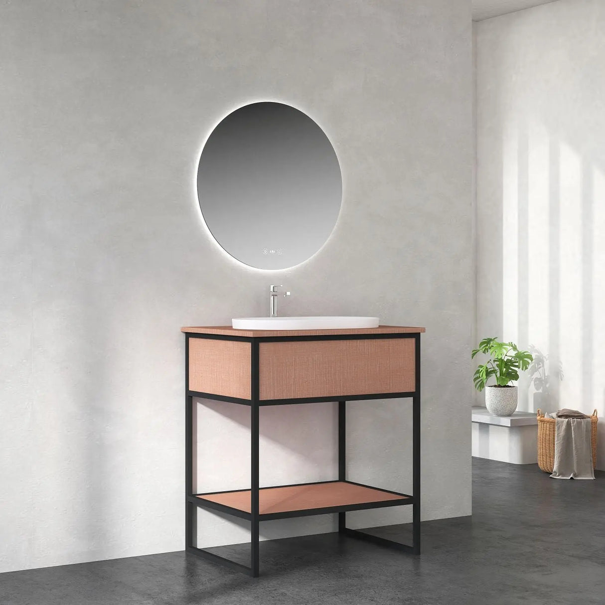 DIO 750mm Vanity Cabinet for Insert Basin - Costa Oak mercioaustralia