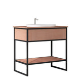DIO 900mm Vanity Cabinet for Insert Basin - Costa Oak mercioaustralia