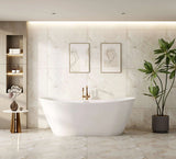 Disney Ultra-Thin Freestanding Bathtub - Gloss White mercioaustralia