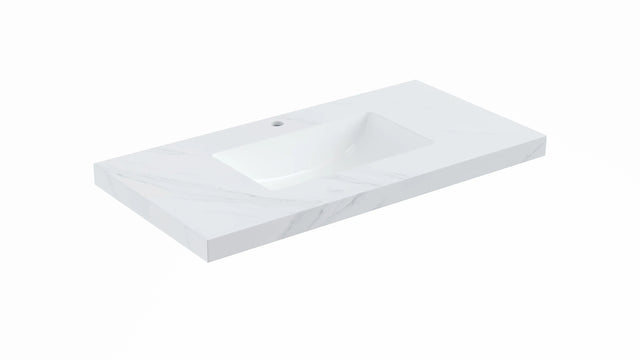 Diamond Vanity Top with integrated Undermount Basin Poseidonbk
