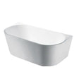 Elivia Back to Wall Matt White White 1700mm (L) x 795mm (W) x 580mm (H) Poseidonbk