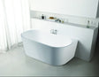Elivia Back to Wall Bathtub Gloss White 1500mm (L) x 750mm (W) x 580mm (H) Poseidonbk