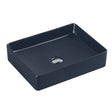 Etna 78 Series Counter-top Rectangular Art Basin - Nero Grey mercioaustralia