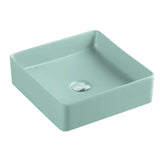 Etna 79 Series Counter-top Square Art Basin - Antique Green mercioaustralia