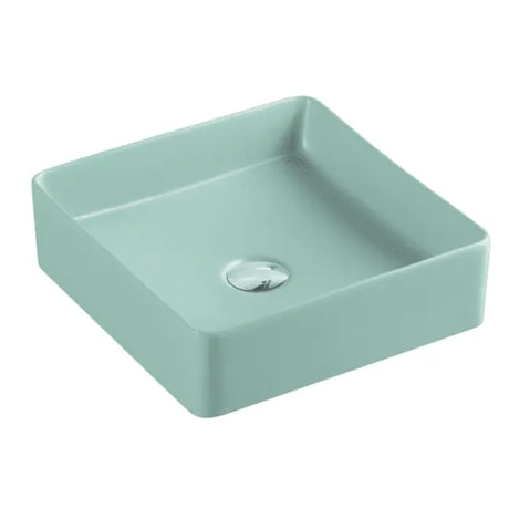 Etna 79 Series Counter-top Square Art Basin - Antique Green mercioaustralia