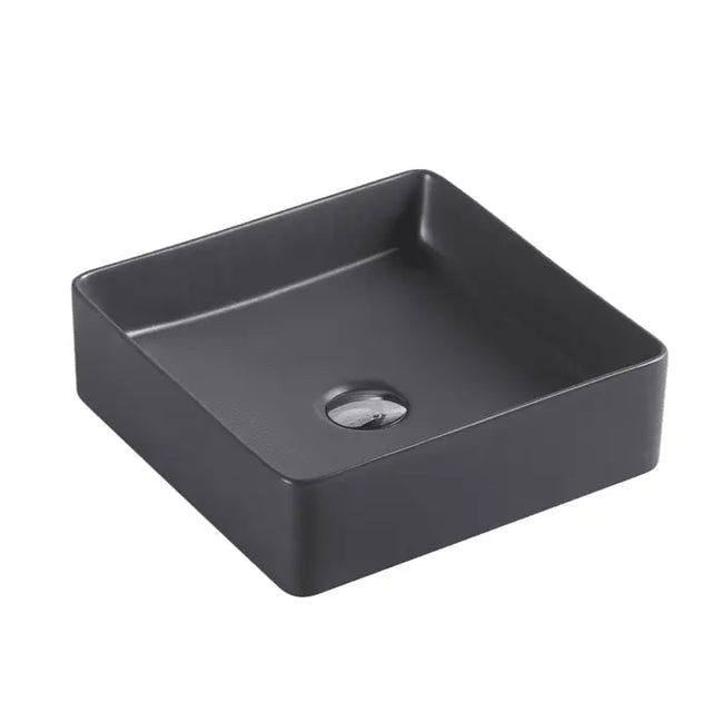 Etna 79 Series Counter-top Square Art Basin - Nero Grey mercioaustralia