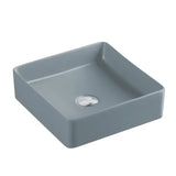 Etna 79 Series Counter-top Square Art Basin - Tango Grey mercioaustralia