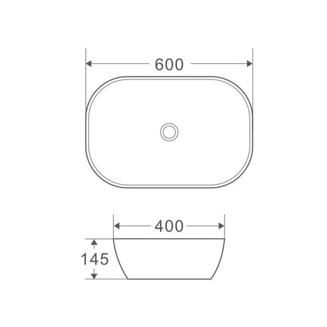 Evea 60 Counter-top Oval Basin mercioaustralia