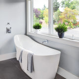 Evie Gloss White Free Standing Bathtub 1500*750*690mm Poseidonbk