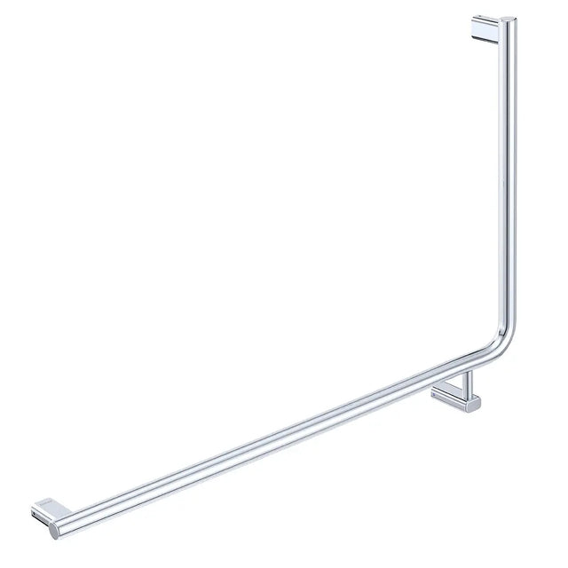 90° Care Slimline Left-Hand Grab Rail, Stainless Steel fienza