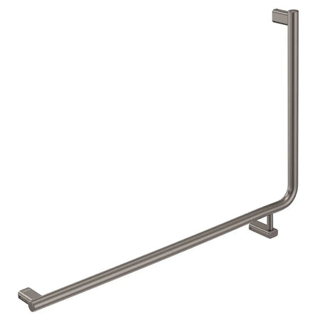 90° Care Slimline Left-Hand Grab Rail, Gun Metal fienza