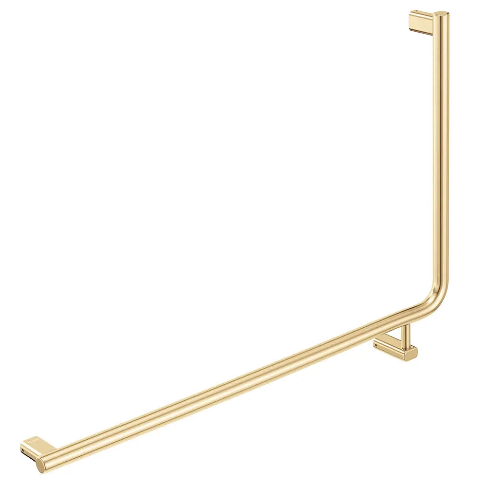 90° Care Slimline Left-Hand Grab Rail, Urban Brass fienza