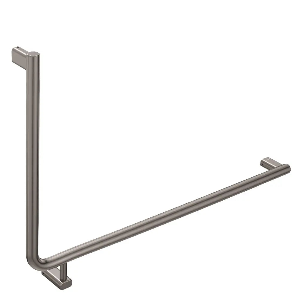 90° Care Slimline Right-Hand Grab Rail, Gun Metal fienza