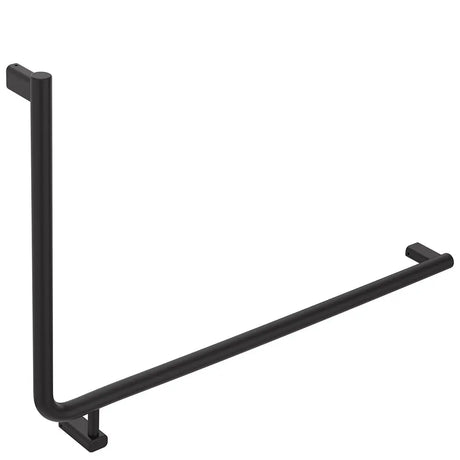 90° Care Slimline Right-Hand Grab Rail, Matte Black fienza