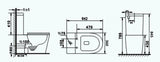 Bagno D'Oro Finley Rimless Toilet Suite Bagno D'Oro