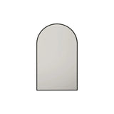 Aluminum Framed 600mm Arch Mirror – Matt Black mercioaustralia