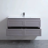 Fremantle PVC Wall Hung Cabinet Vanity 1200mm (Matte Grey) (Single Bowl/Double Bowl) - Clearance Poseidon