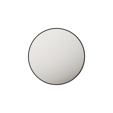 Aluminum Framed 900mm Round Mirror - Matt Black mercioaustralia