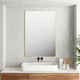 Aluminum Framed 1200mm Rectangular Mirror - Brushed Gold mercioaustralia