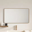 Aluminum Framed 1200mm Rectangular Mirror - Brushed Gold mercioaustralia