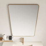 Aluminum Framed 900mm Rectangular Mirror - Brushed Gold mercioaustralia