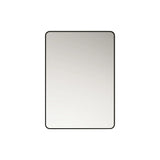 Aluminum Framed 900mm Rectangular Mirror - Matt Black mercioaustralia