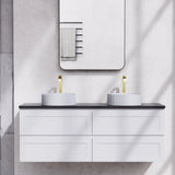 Fremantle PVC Wall Hung Cabinet Vanity 1500mm (Matte White) (Single/Double Bowl) Poseidon