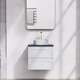 Fremantle PVC Wall Hung Cabinet Vanity 600mm (Matte White) Poseidon