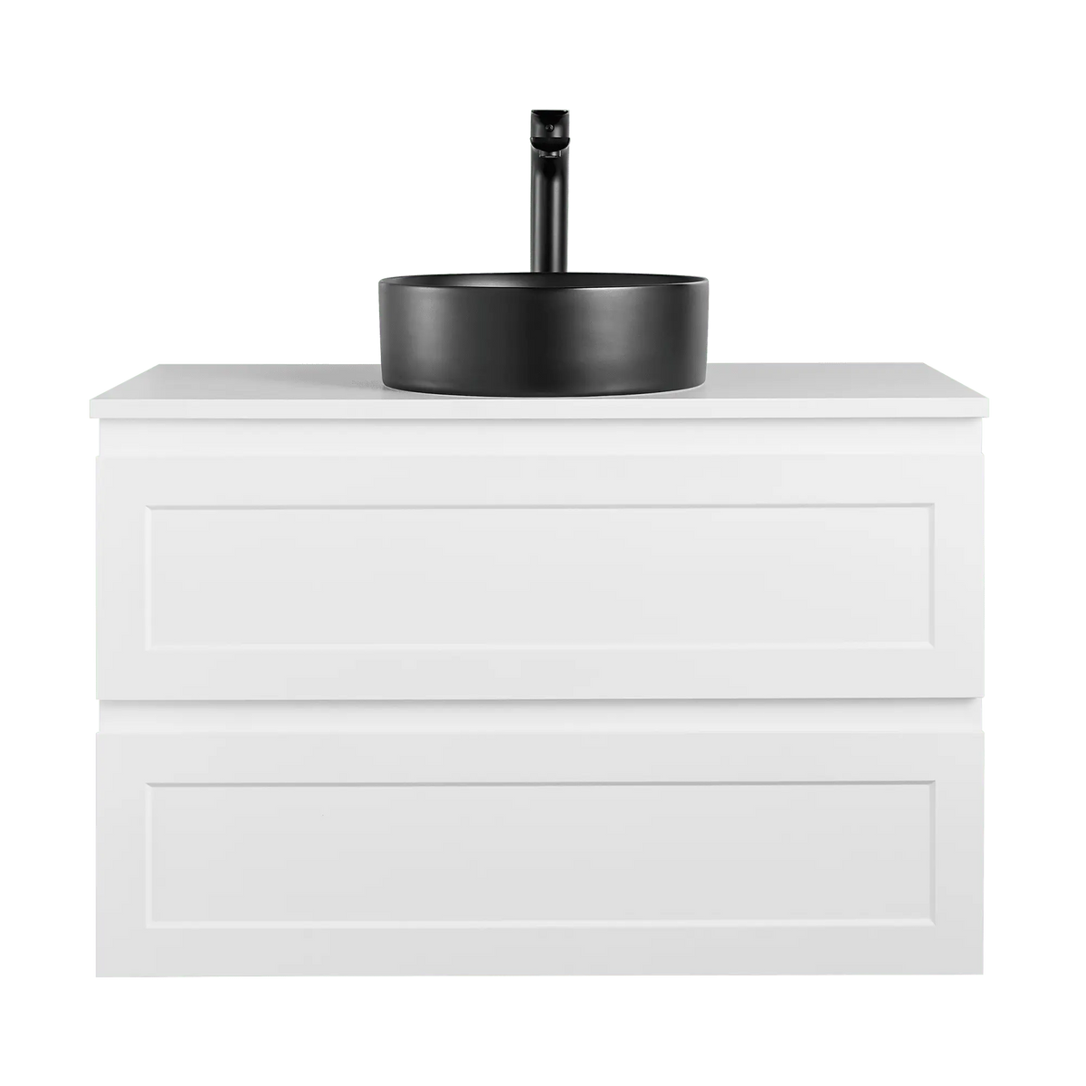 Fremantle PVC Wall Hung Cabinet Vanity 900mm (Matte White) Poseidon