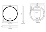 Freya 600/750/900mm LED Round Mirror mercioaustralia