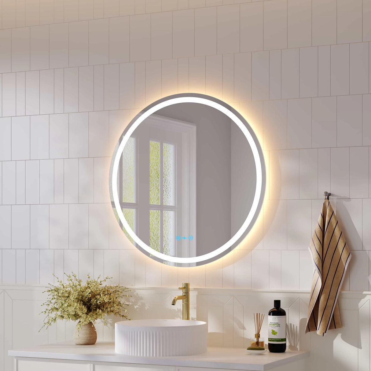 Freya 600/750/900mm LED Round Mirror mercioaustralia