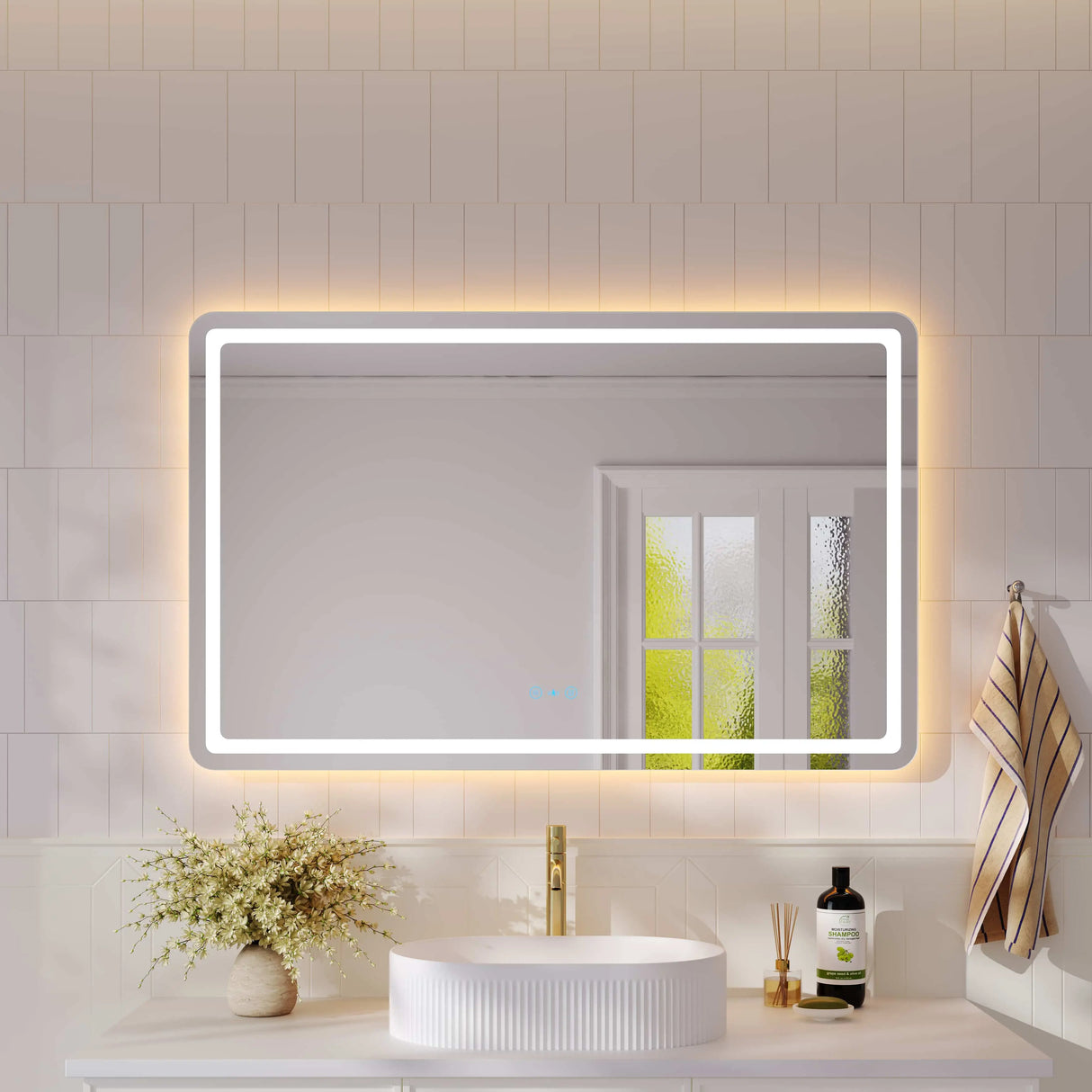 Freya 1200×750mm LED Rectangular Mirror mercioaustralia