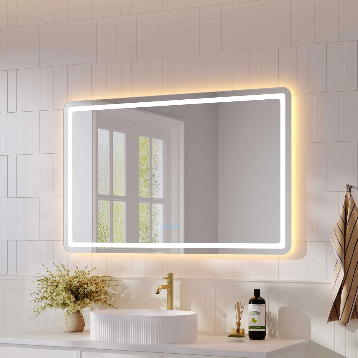 Freya 1200×750mm LED Rectangular Mirror mercioaustralia