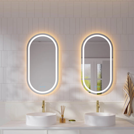 Freya 500×900mm LED Oval Mirror mercioaustralia
